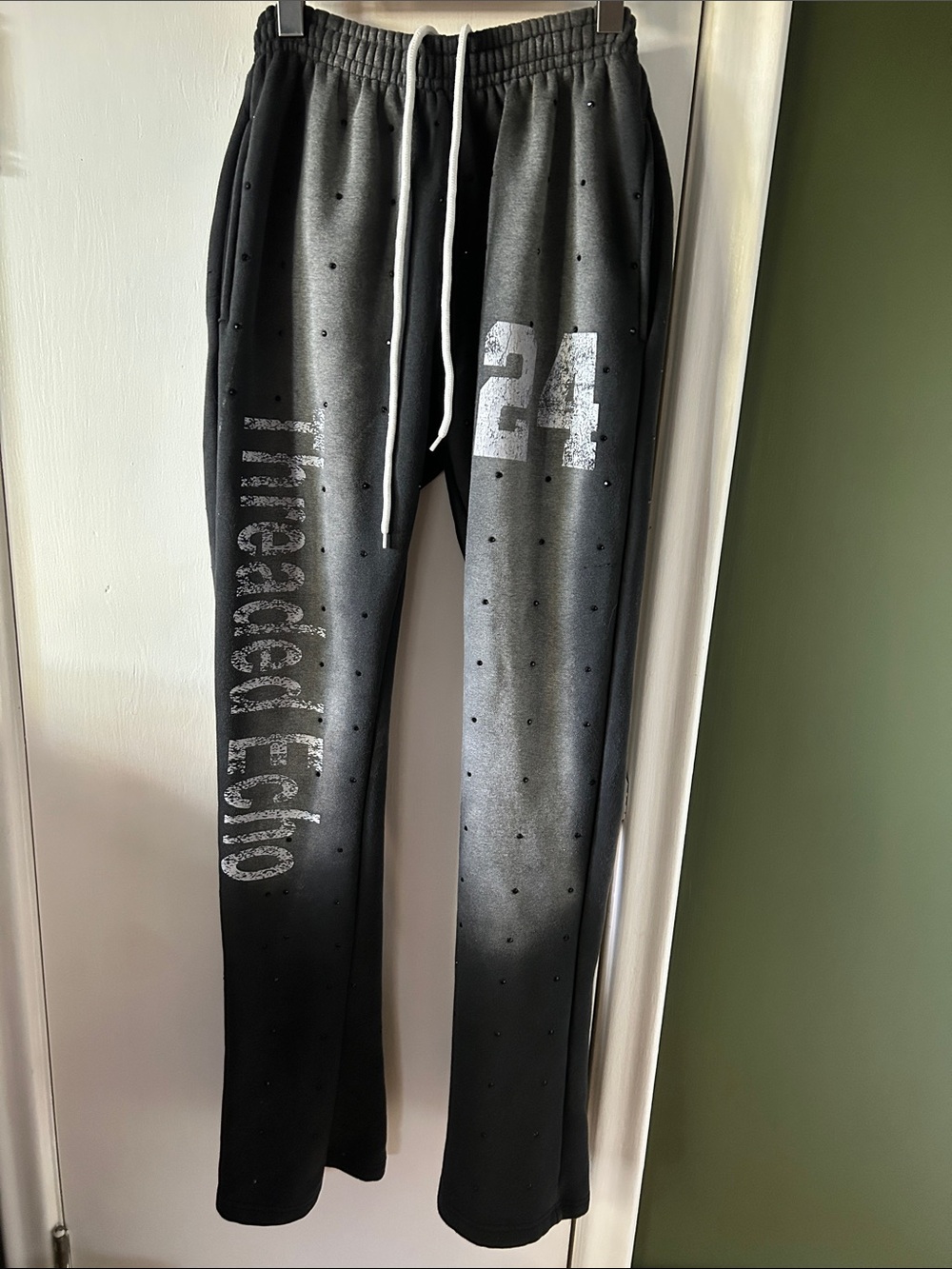 Threaded Echo Bejeweled Sweatpants